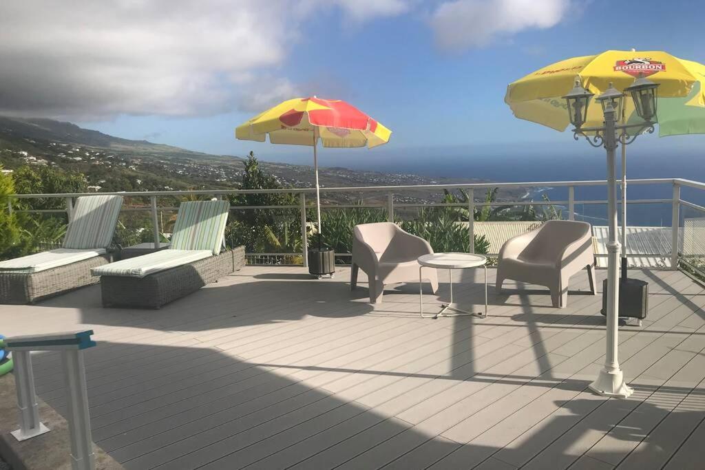 St Leu -Villa D'Artiste, Superbe Vue Mer, Piscine Chauffee Сен-Лё Экстерьер фото